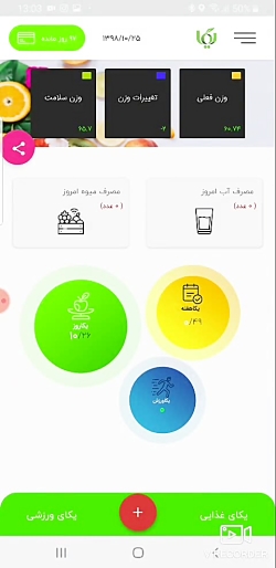 آموزش استفاده از اپلیکیشن رژیم...