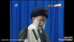 بغض امام خامنه ای  در نماز جمع...