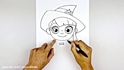 نقاشی شخصیت کارتونی جادوگر کوچ...