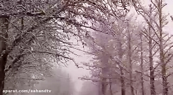 بارش برف در آذربایجان شرقی و خ...