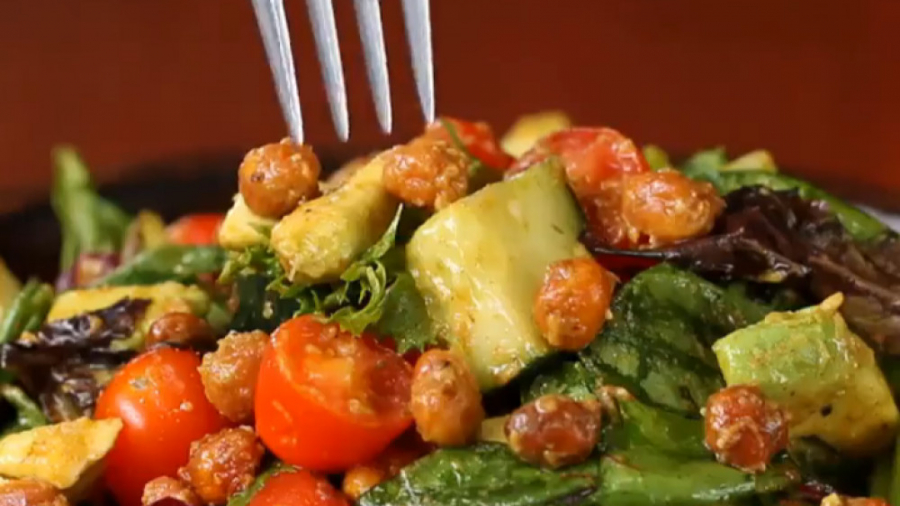 آشپزی سالم - سالاد نخود تنوری - کلینیک لاغری سیبیتا