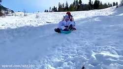 بازی ناستیا استیسی... برف بازی...