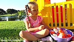 سوپرایز دیانا و روما با تخم مر...