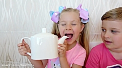 دیانا و روما چالش شکلاتی جدید...