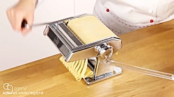 به راحتی در خانه رشته های ماکا...