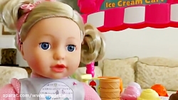 بازی های کودکانه دیانا با داست...