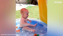 کلیپی زیبا از آب بازی کودکان