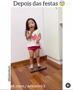 عکس العمل جالب و رژیم غذایی دخ...