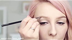 آموزش آرایش ابرو با ریمل ابرو