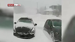 بارش باور نکردنی برف در کانادا