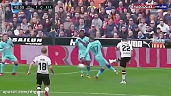 خلاصه بازی والنسیا 2 - 0 بارسل...