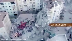 تصاویر هوایی از شهر زلزله زده...