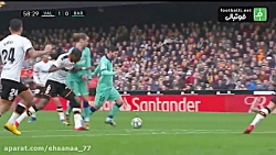 خلاصه بازی بارسلونا 0-2 والنسی...