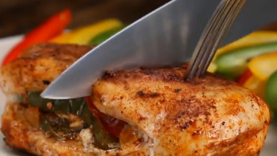 آشپزی سالم - مرغ شکم پر با ادویه تند - کلینیک لاغری سیبیتا