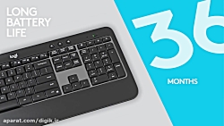 کیبورد و ماوس بی سیم برند Logi...