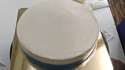 تزئین کیک تولد با تم زرد و آبی