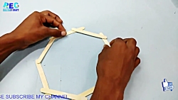 کاردستی با چوب بستنی (خانه پرن...