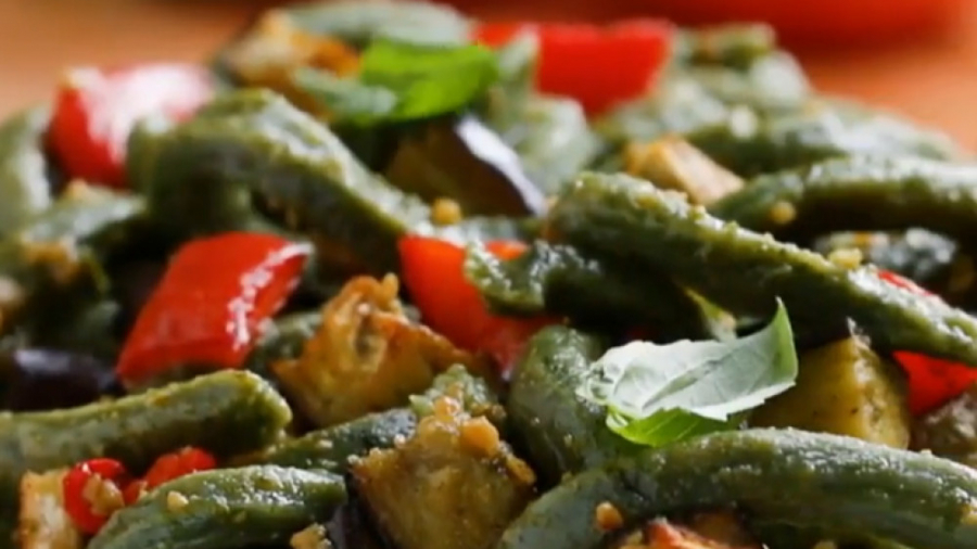 آشپزی سالم - پاستا اسفناج - کلینیک لاغری سیبیتا