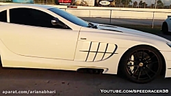 تست سرعت مرسدس بنز slr