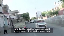 رانندگی برعکس یک هندی