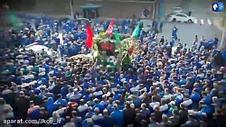 خاک سپاری شهید گمنام در شرکت ا...