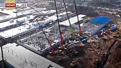 مراحل پایانی ساخت بیمارستان وی...