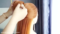 آموزش شینیون عروس سبک ایرانی