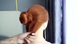 آموزش شینیون عروس سبک یونانی