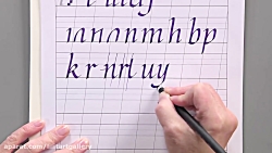 ✅ آموزش خطاطی حروف کوچک انگلیسی با ماژیک برای مبتدیان