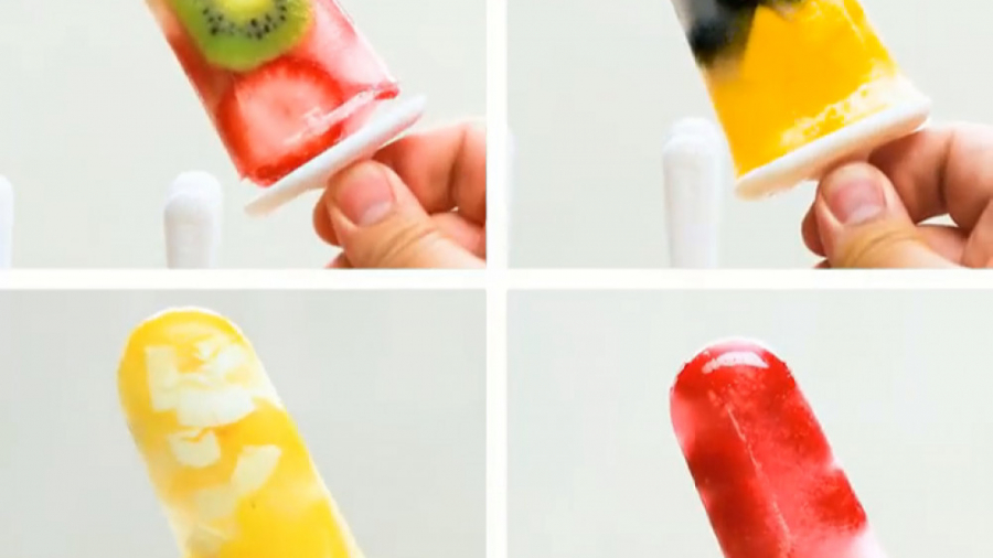 آشپزی سالم - بستنی یخی با ۴ طعم متفاوت - کلینیک لاغری سیبیتا