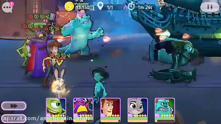 گیمپلی بازی آنلاین Disney Heroes: Battle Mode ) برای اندروید