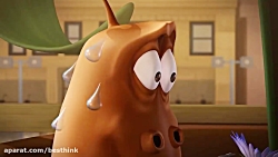 کارتون لاروا ، تناسب اندام زرد...