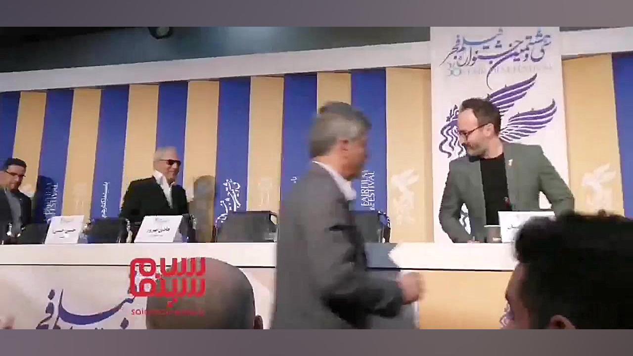 حضور مهران مدیری در نشست خبری فیلم  «درخت گردو» زمان63ثانیه