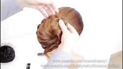 آموزش بافت مو وشینیون عروس ایر...