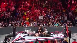 فرو ریختن رینگ کشتی کج ببین چی...