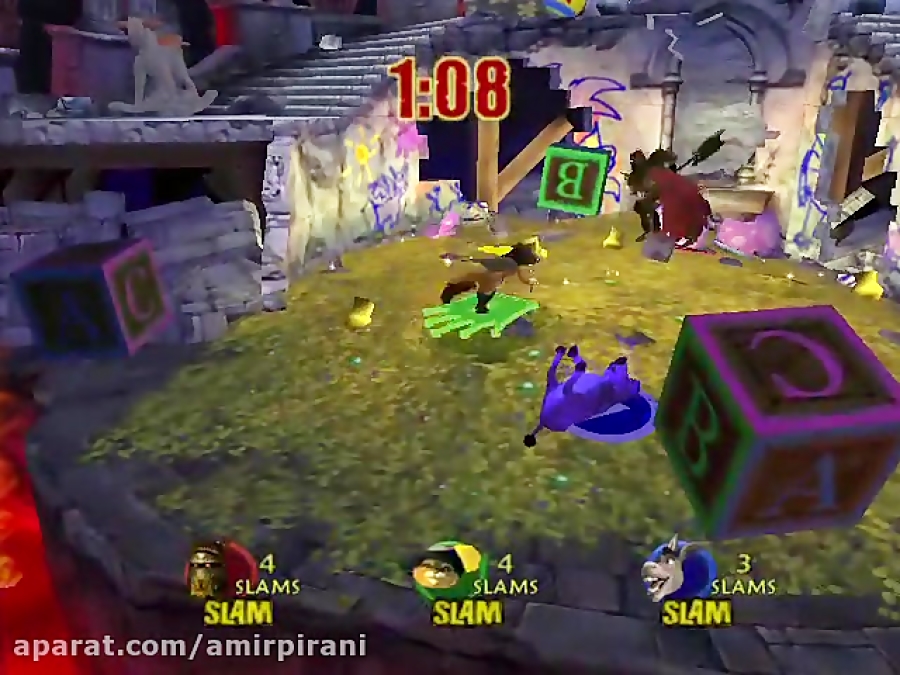 گیم پلی بازی Shrek-شرک(Super Slam)-مرحله 5