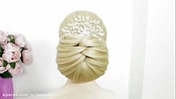 آموزش بافت مو و شینیون عروس ای...