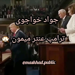ترامپ عنتر میمون جواد خواجوی