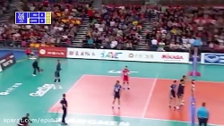 خلاصه بازی والیبال ایران 3-0 چ...
