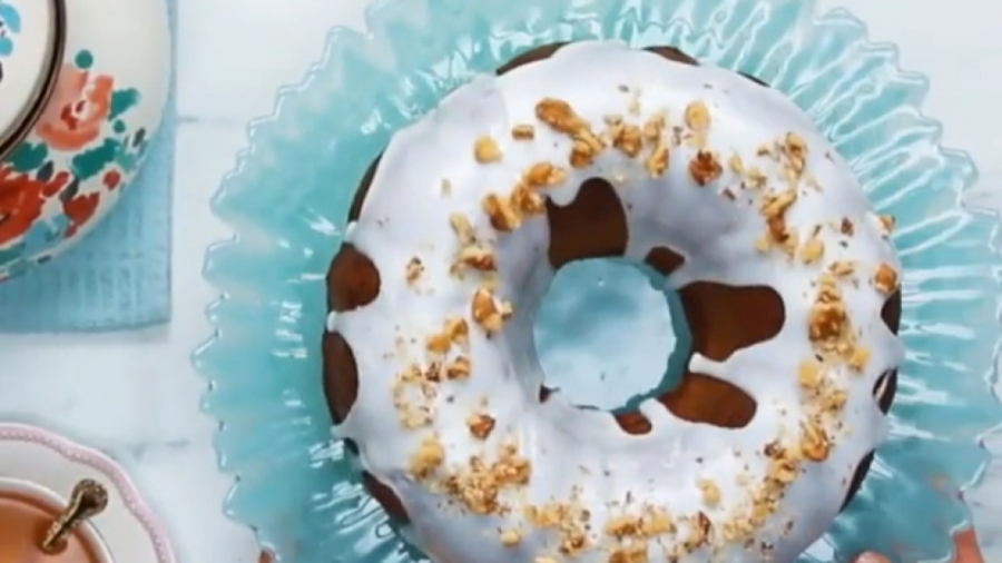 آموزش آشپزی - کیک موز و گردو - کلینیک لاغری سیبیتا