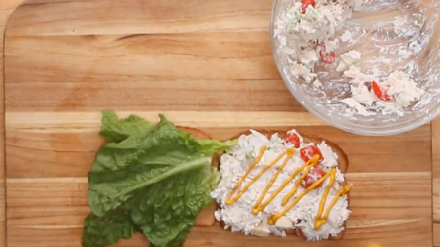 آشپزی سالم - ساندویچ سالاد مرغ - کلینیک لاغری سیبیتا