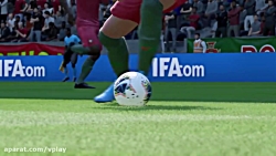 تکنیک های بازی فیفا 20 - جا به جایی توپ بین دو پا