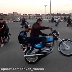 حرکات نمایشی تک چرخ با موتور 3
