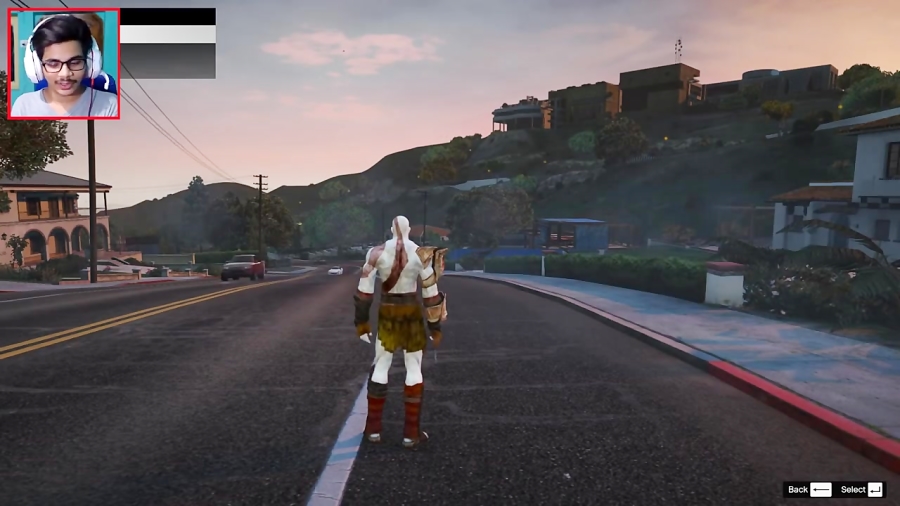 حضور شخصیت کریتوس خدای جنگ GOD OF WAR در بازی GTA V