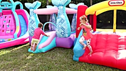 بازی دیانا و روما... ترامپولین...