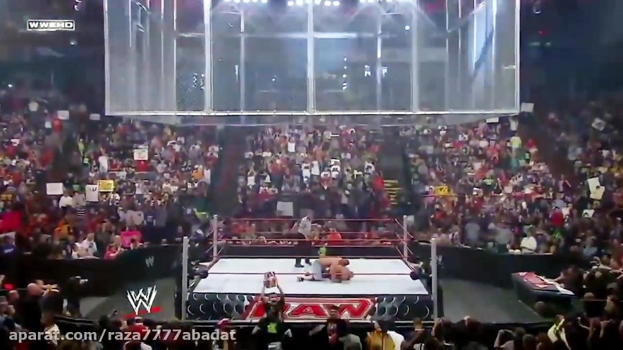 جان سینا راندی اورتن را درقفص...