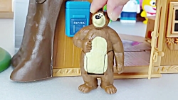 بازی با عروسک های ماشا و میشا...