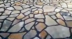 اجرای سنگ لاشه با اجرای کف تیش...