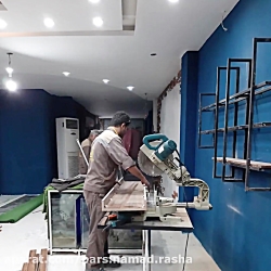 پروژه فست فود پیان - نصب آجر ه...