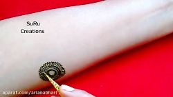 نقش حنا روی دست عروس 2